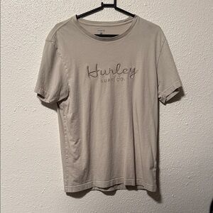 Hurley Surf Co. embroidered tee beige